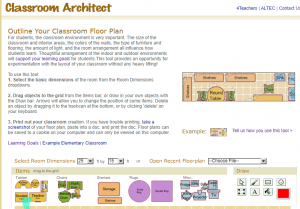 screenshot of Classroom Architect